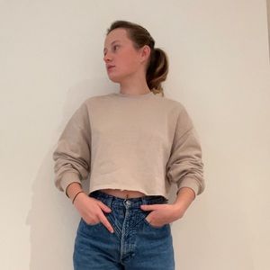 Cropped H&M DIVIDED lightweight sweater